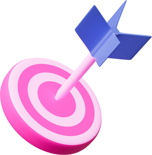 Bullseye Target 3D Icon Illustration