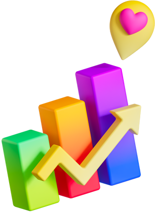 3D Smooth Gradient  Chart